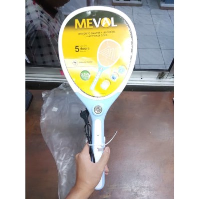 Meval Raket Nyamuk + LED Battery Rechargeable (Kabel)