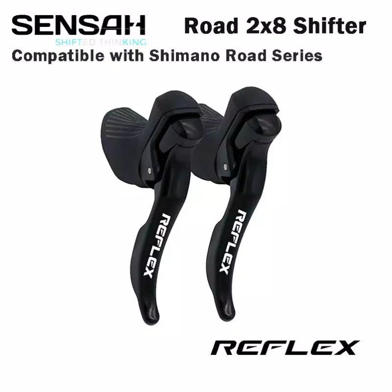 Sensah reflex 2x8s shifter 2s 8s compatible sram shimano