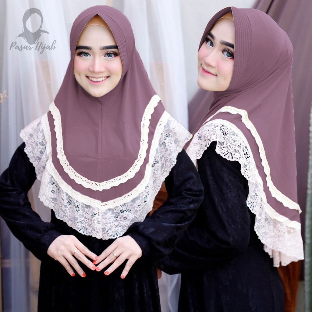 Jilbab Instan Cleo Hijab Instan Jersey Premium Kerudung Bergo Pasar Hija'b