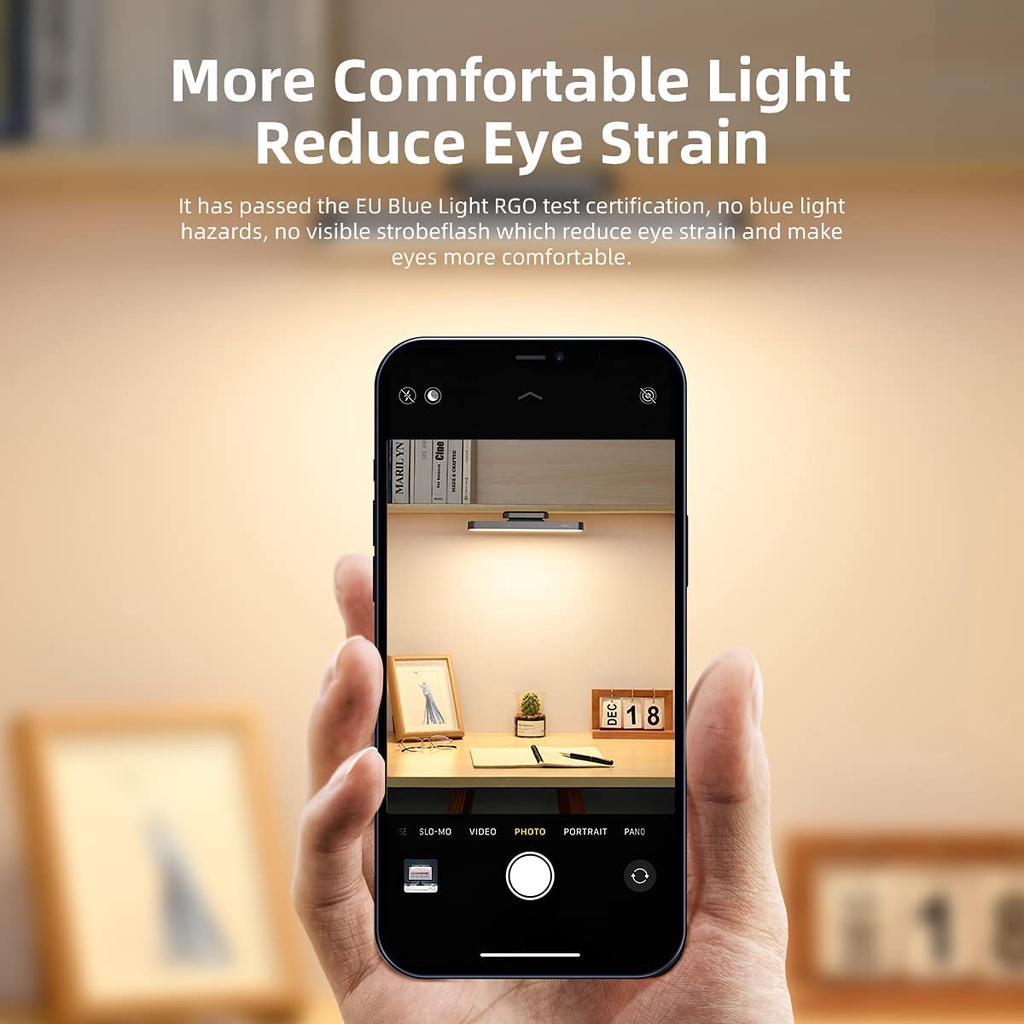 [1Pcs LED Desk Lamp] [USB Rechargeable Energy Saving Eye-caring Table Lamps] [Office &amp; Household Reading Light]