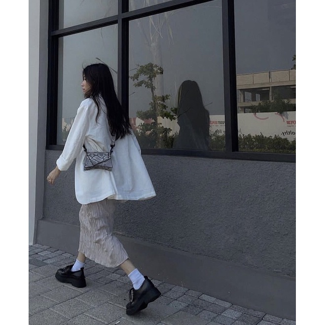 H&M Sepatu Pantofel Platform preloved size 39(24,5cm  - 25cm) boleh Nego