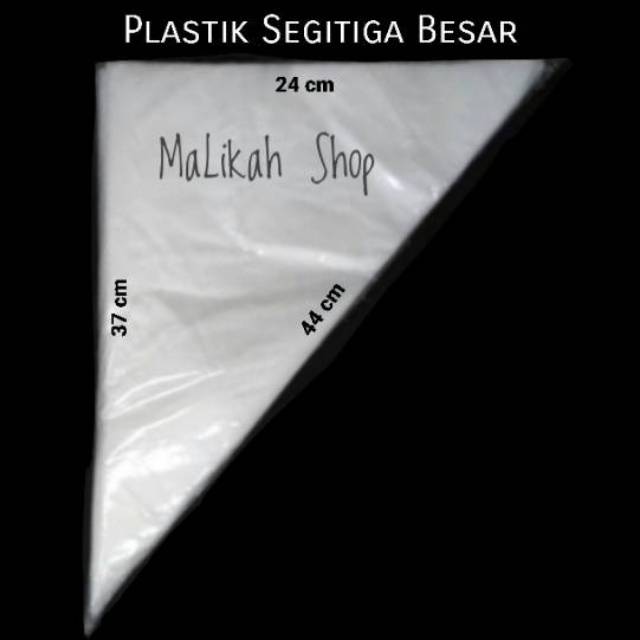 100 Pcs Plastik Segitiga Besar / Piping Bag