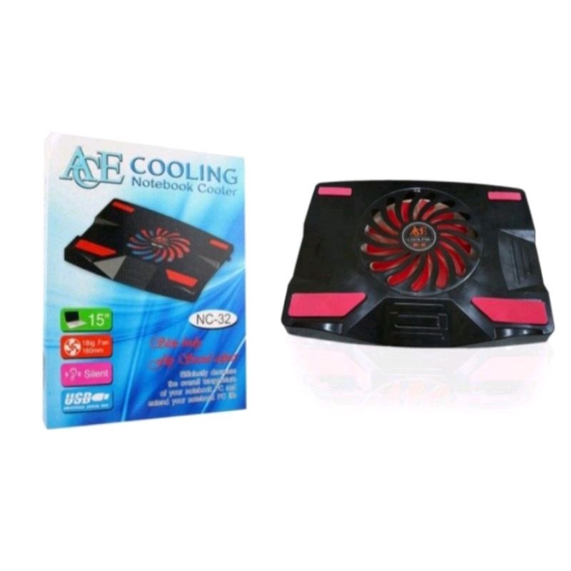 NC 32 cooling pad  kipas laptop / cooling pad samoon 15&quot; high speed motor dengan 2