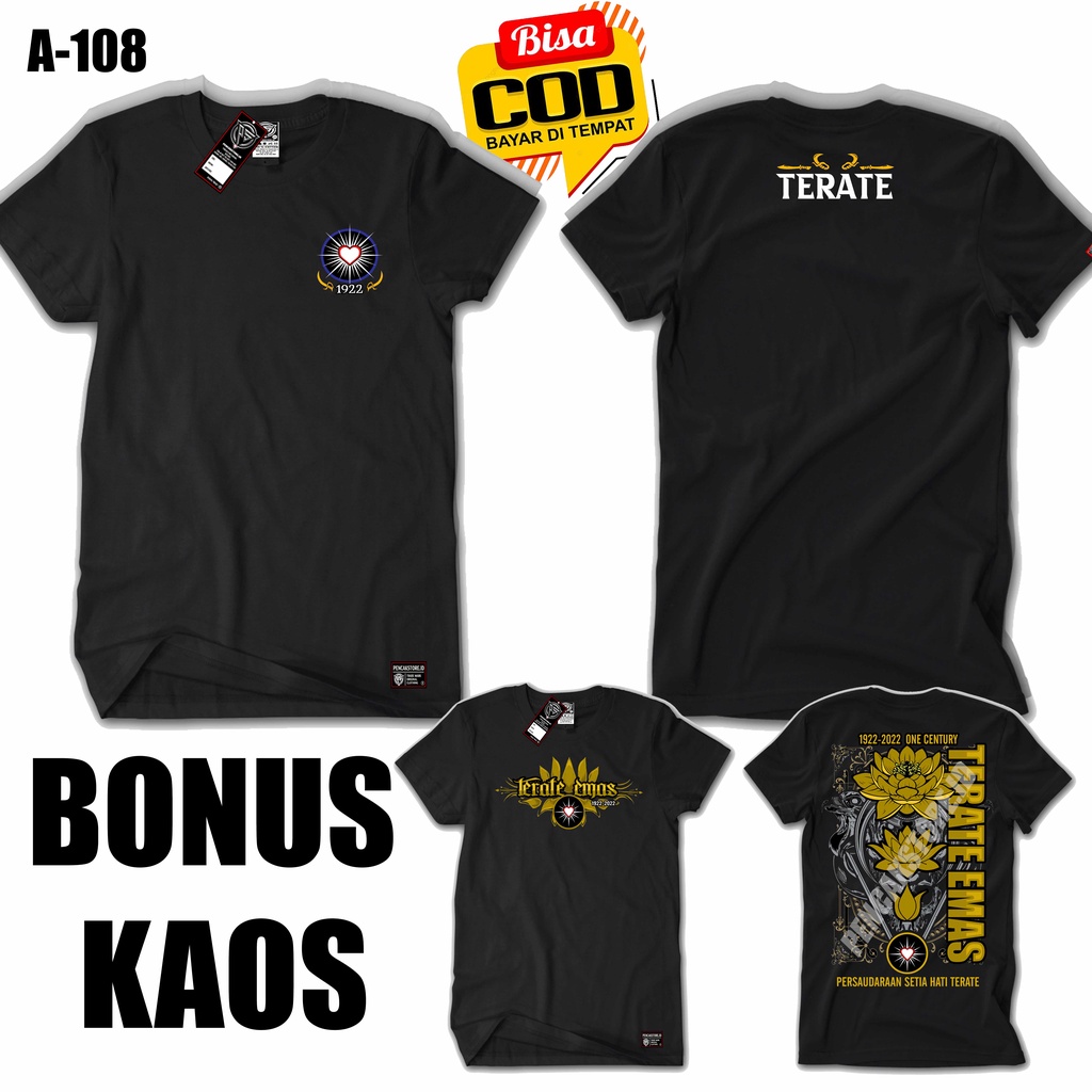 KAOS PSHT SIMPEL DISTRO + BONUS KAOS PSHT PREMIUM