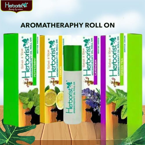 Herborist Aromatherapy Roll On 10ml | Lemon | Peppermint| Green Tea | Lavender | Herboris
