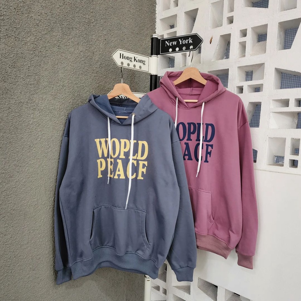 WOPLD 2XL Hoodie Sweater Oversize Wanita | Hoodie &amp; Jumper Gaya Kasual Korean Style