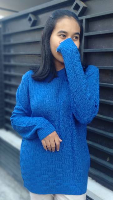 Sweater Rajut BILIK l Pakaian Rajut Wanita l Sweater Rajut Motif l Atasan Rajut Wanita l Rajut Murah