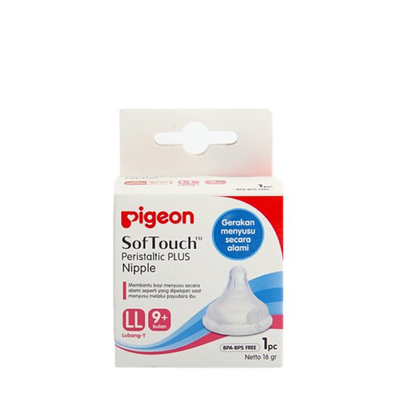 Pigeon Dot Bayi Nipple Soft Touch Peristaltic Plus Wide Neck S,M,L,LL, LLL kemasan box 1pc, 2pc dan blister 3pc