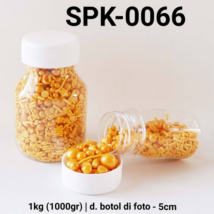 

SPK-0066 Sprinkles sprinkle sprinkel 1kg 1 kg mutiara bintang emas