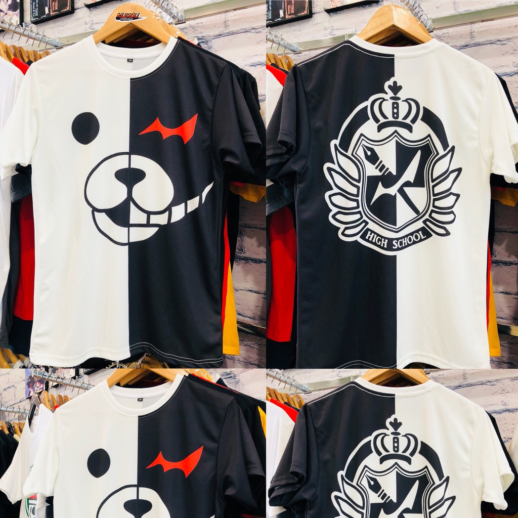 Kaos anime Danganronpa Monokuma BW Dryfit Sublime