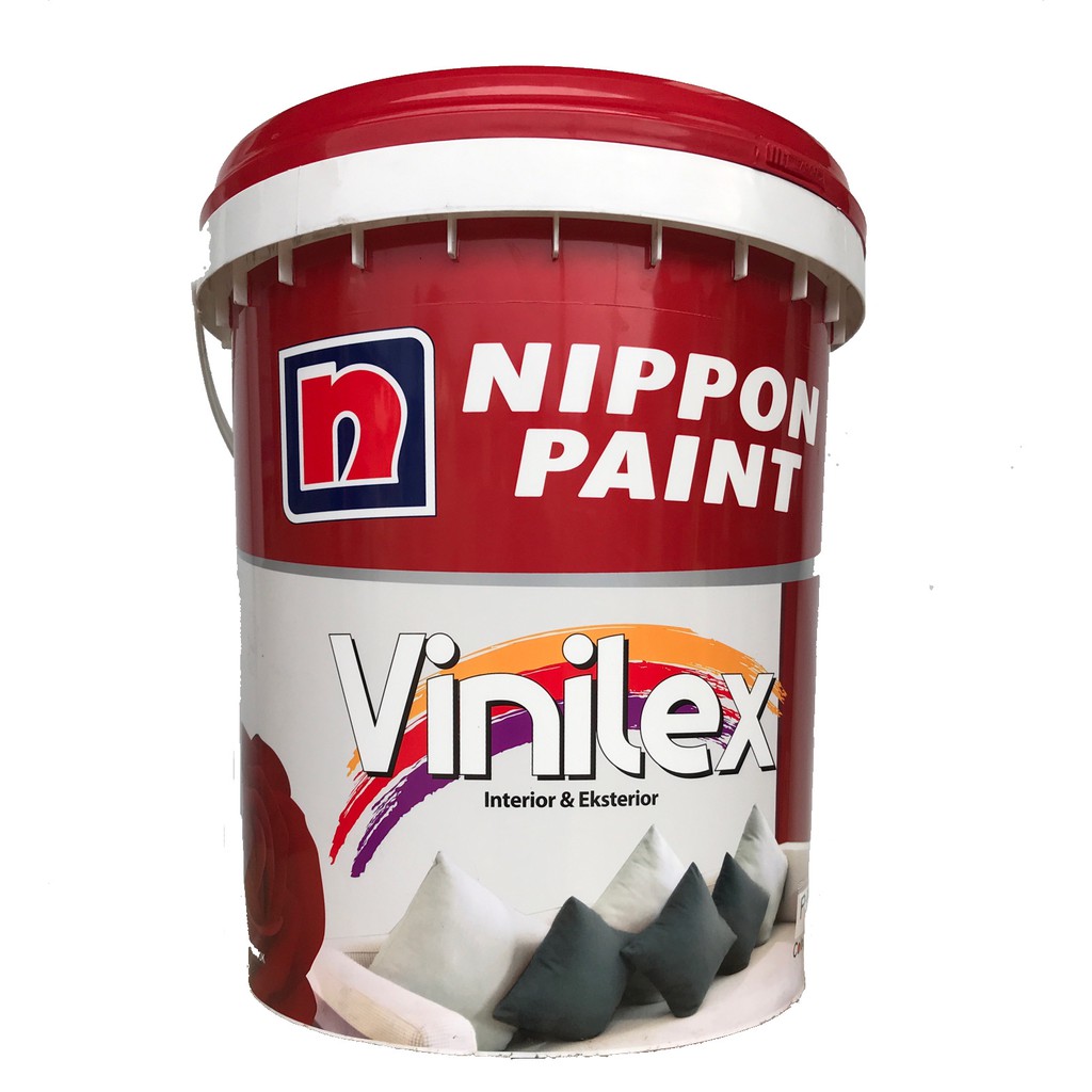 Cat Tembok Interior dan Eksterior Vinilex 5000 Nippon Paint 25kg Plus Paking Kayu