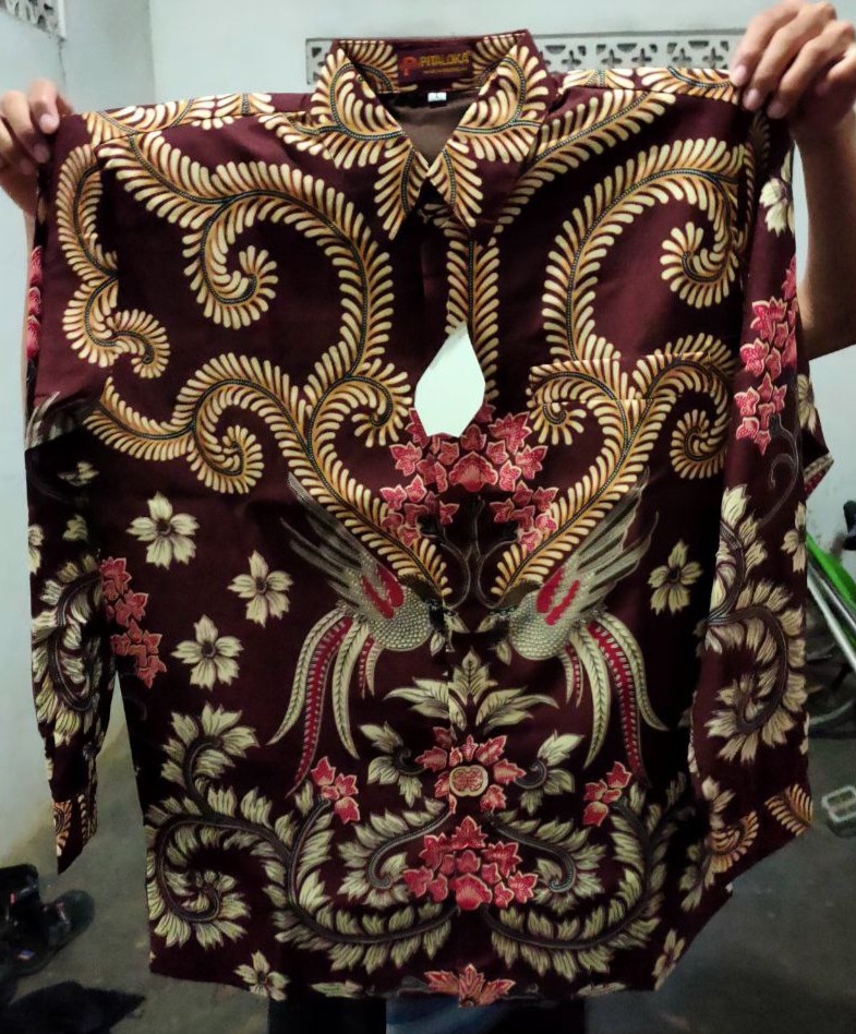 Kemeja Batik Semi Sutra Sanwoz Puring Istimewa