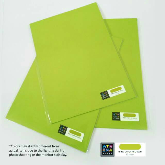 

Kertas HVS Warna A4 - IT 321 Cyber HP Green