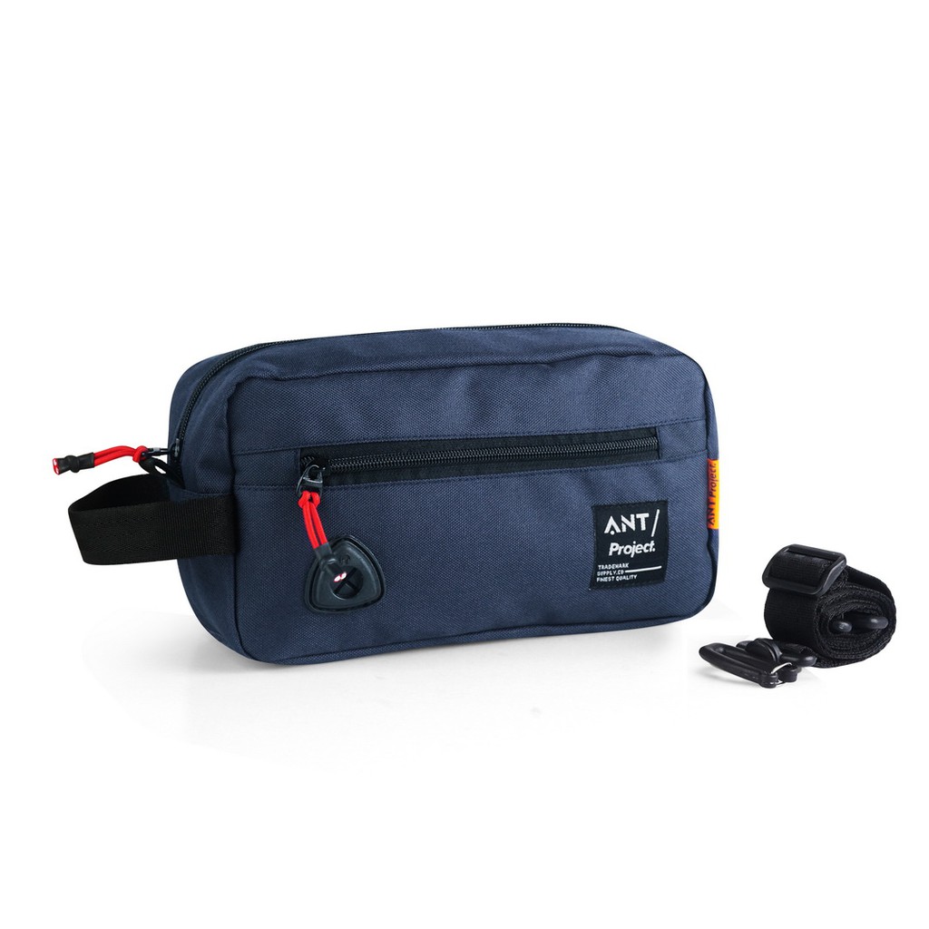 Rev Handbag Pouch Pria - Clutchbag - Tas 2in Pria Wanita - Tas Selempang Unisex Premium Quality navy