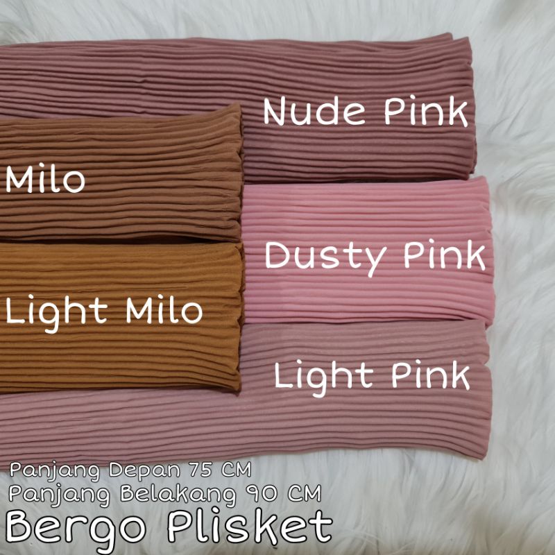 Bergo Maryam Plisket Full Lidi Premium PD 75 CM PB 90 CM