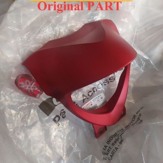 Batok lampu depan Yamaha Fino Grande original merah doff