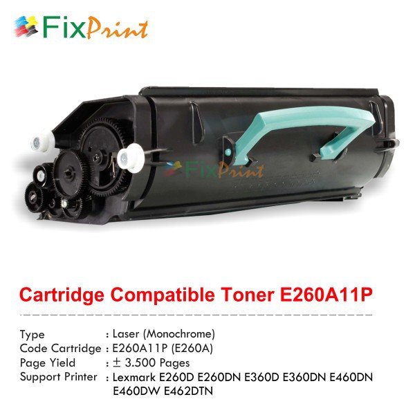 Cartridge Toner Compatible Lexmark E260A11P, Printer Lexmark E260D Murah