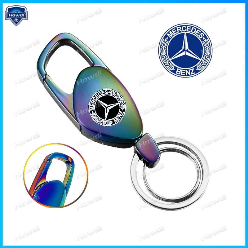 Gantungan Kunci Bahan Stainless steel Dengan logo Untuk Benz