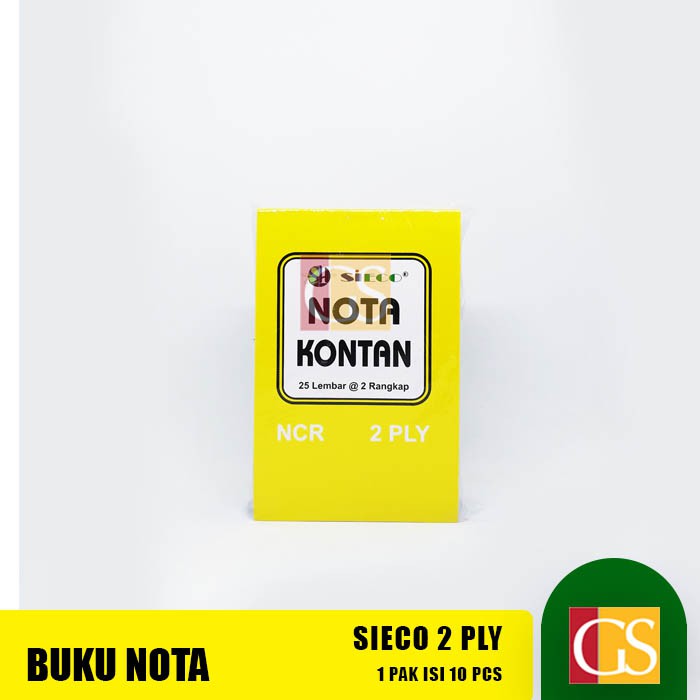 

BUKU NOTA KONTAN SIECO K2 / 2 PLY / RANGKAP 2
