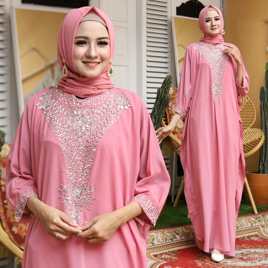 HOPYLOVY - Kaftan Wanita Terbaru Kombinasi Payet Citra