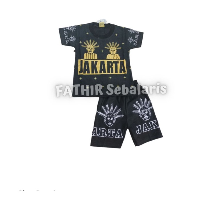 STELAN BAJU ANAK LAKI ONDEL-ONDEL JAKARTA TERMURAH / BAJU KAOS ONDEL ONDEL ANAK PRIA - COD