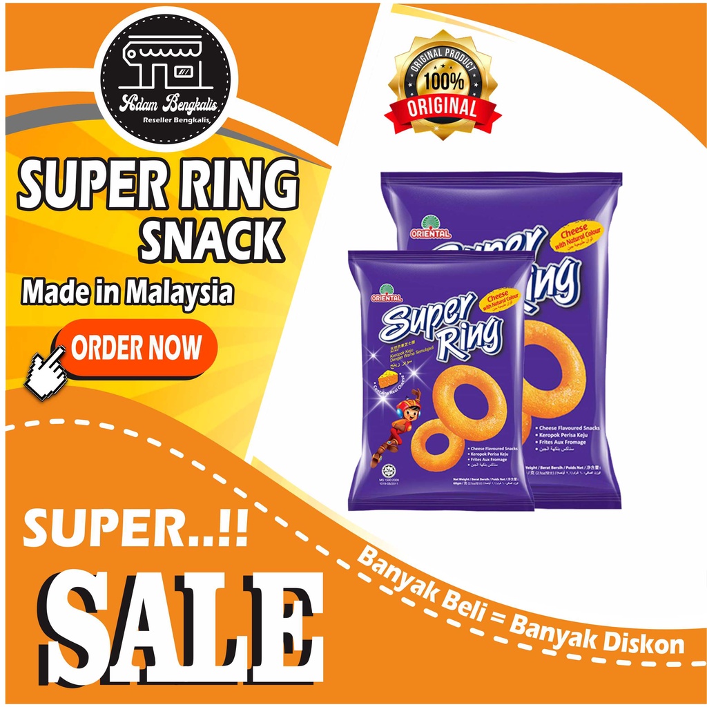 

Snack Oriental Super Ring 60gr - Produk Asli Malaysia