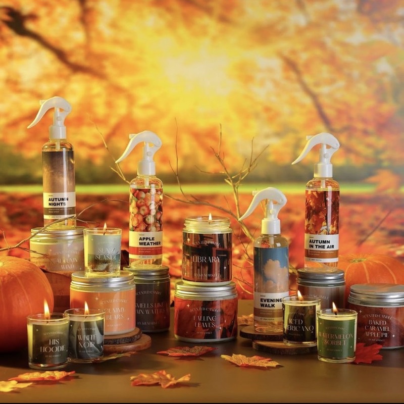 Kiumarket Autumn Scented Candle Lilin Aromatherapy Edition