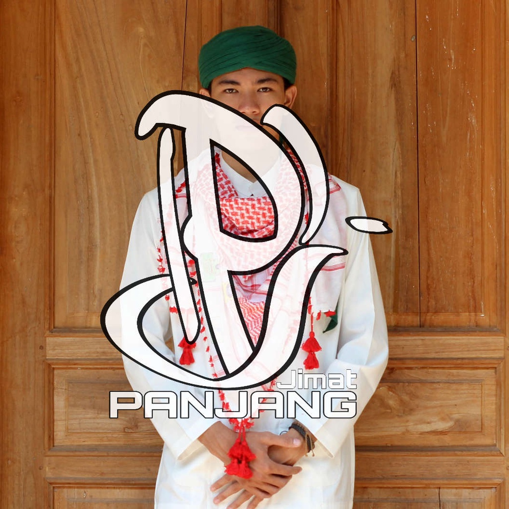 Kerudung sorban palestina merah dan putih -Sorban palestina - sorban kerudung palestine