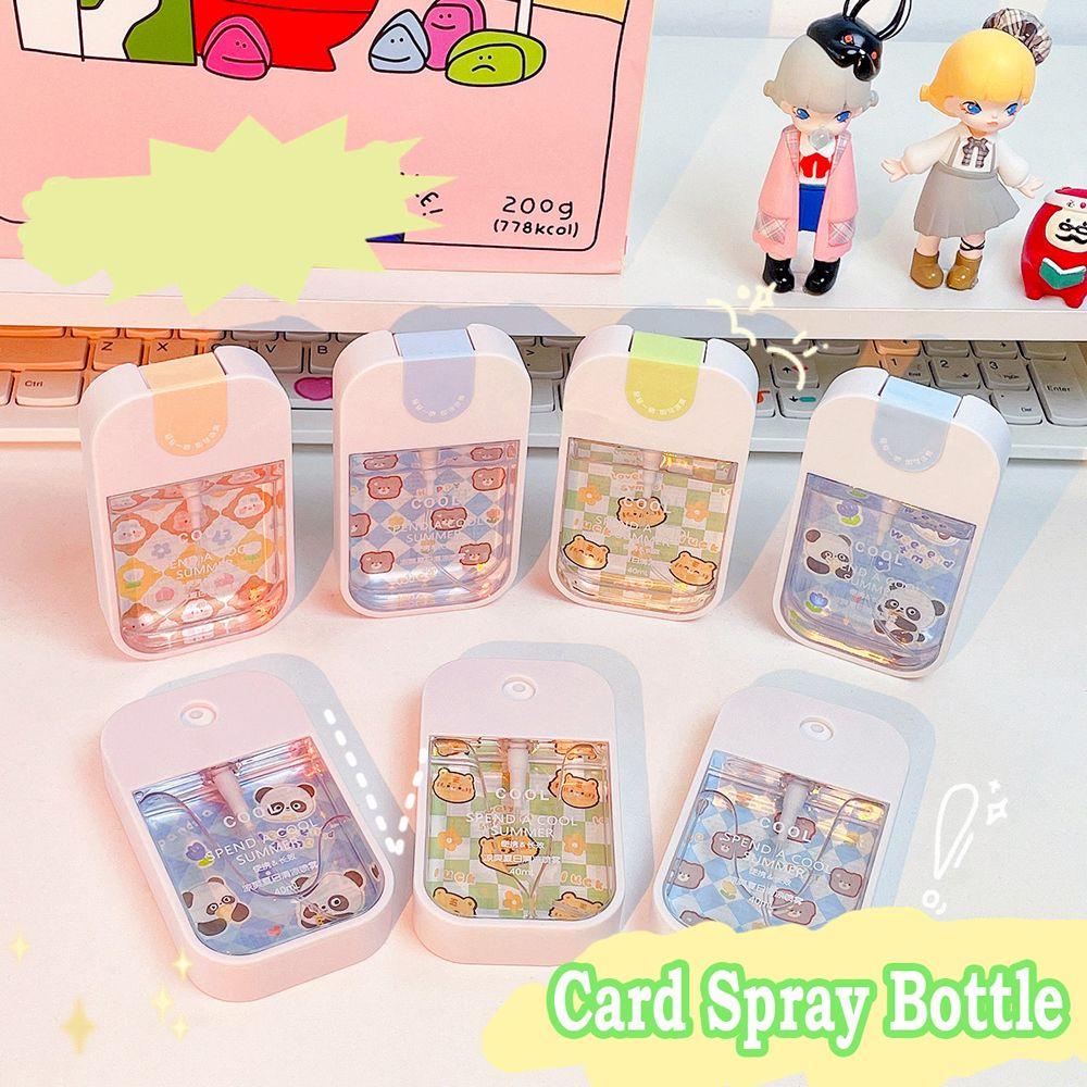 Botol Spray Kartu Agustina Portable Lucu Sprayer Sanitizer Botol Kosong Isi Ulang Botol Parfum Rumah Luar Ruangan