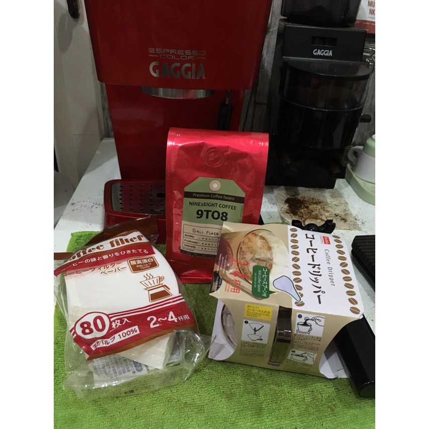 

Paket kopi hitam arabika n drip lengkap manual brew v60 black coffee - kkp866