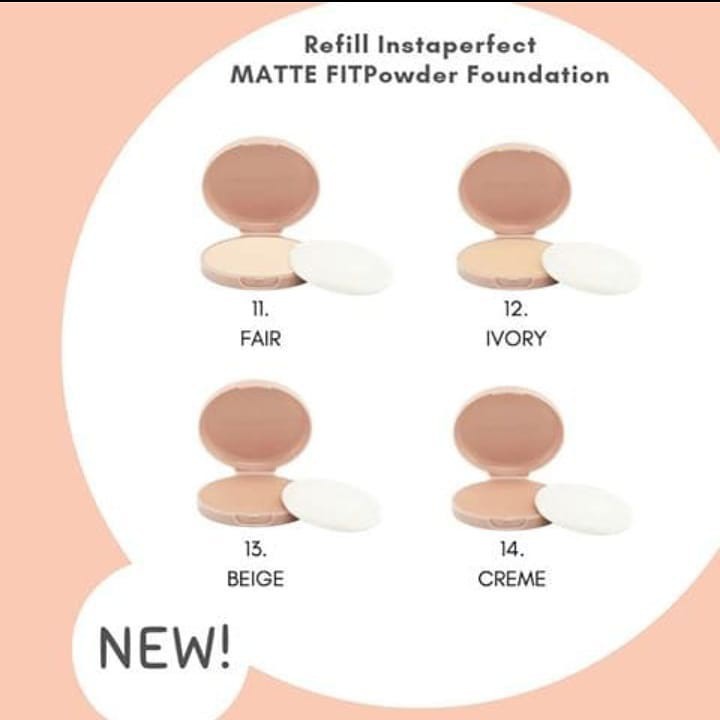 Wardah Instaperfect (REFILL) MATTE FIT Powder Foundation