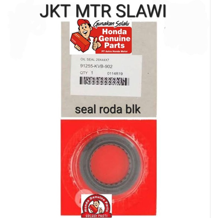 91255 KVB 902 Seal roda belakang vario 110 carbu vario 110 techno,beat karbu, beat f1 asli honda