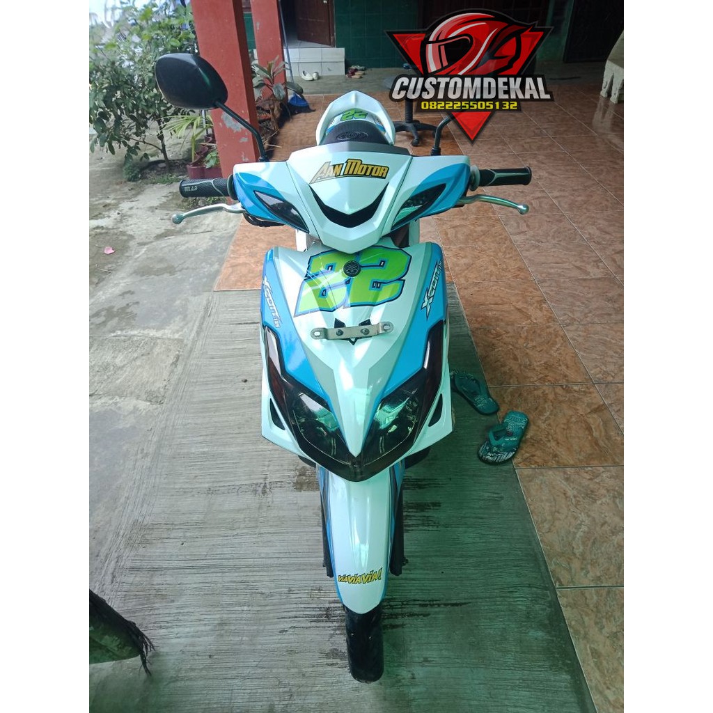 753 DEKAL DECAL MOTOR XEON KARBU RC STIKER STICKER STRIPING BODY SHARK BIRU Shopee Indonesia