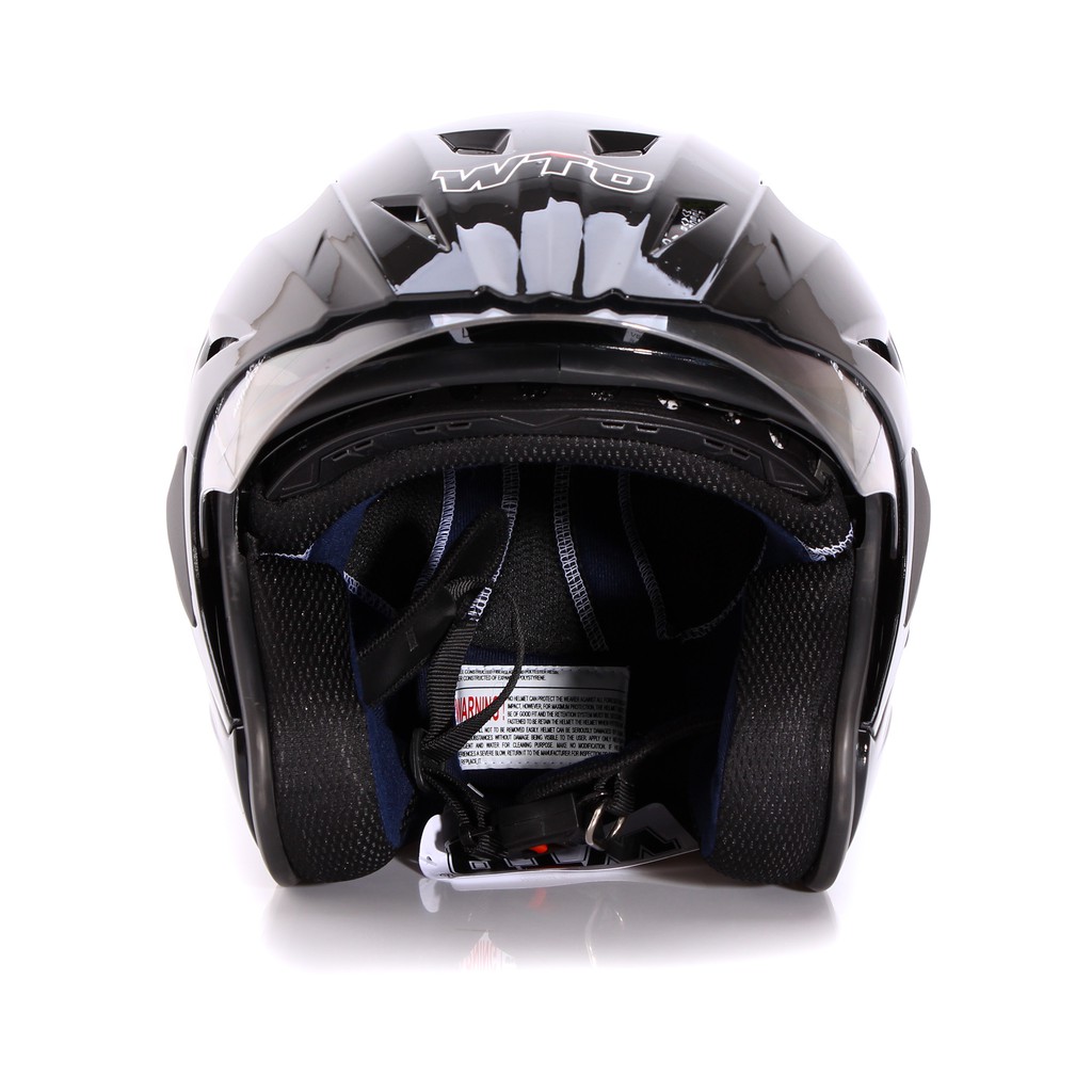 [Helm Dewasa] WTO Helmet Pro-Sight - Hitam + Promo Gratis Sarung Tangan