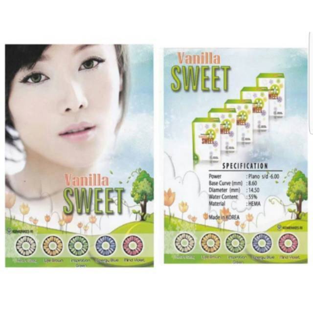 Softlens VANILLA SWEET BY OMEGA/softlens warna/softlens omega