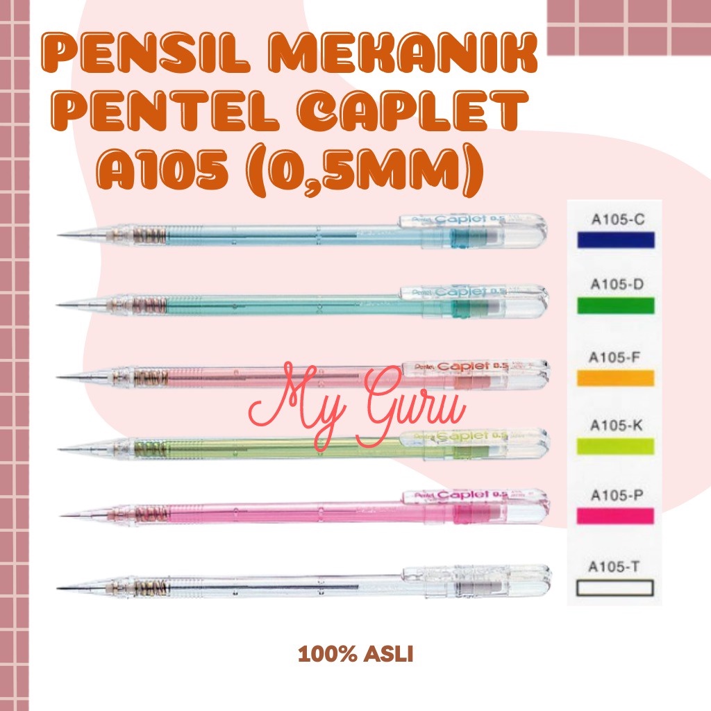 

[PCS] PENSIL / MEKANIK PENTEL CAPLET A-105