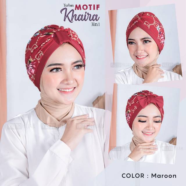 Turban Khaira Motif 3in1