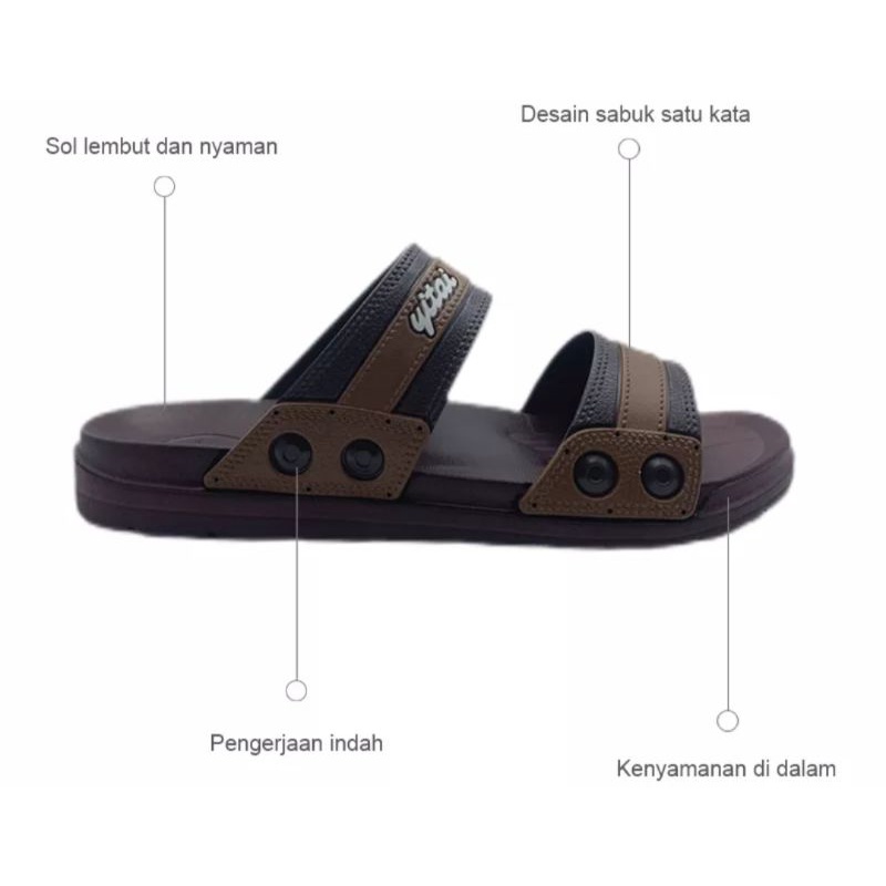 SANDAL SELOP KARET EVA MBAN DUA YITAI 334A DEWASA (39-44)