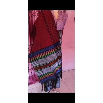 Iccor moror tenunan tangan tarutung songket tarutung sarung tarutung asli ori setelan rok selendang 