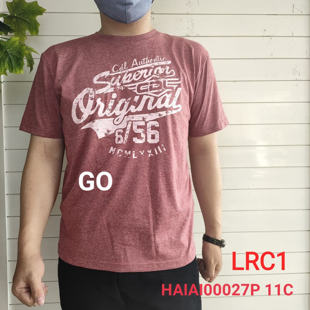 gof LRC CDL By (CARDINAL) KAOS T-Shirt Pakaian Pria Atasan Casual Santai Original Lengan Pendek