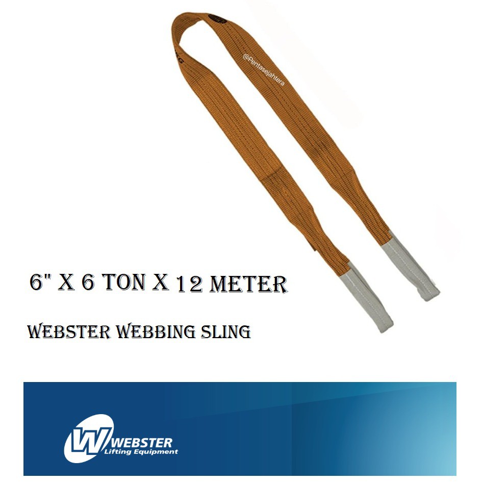 

Webster Webbing Sling 6" x 6 ton x 12 meter