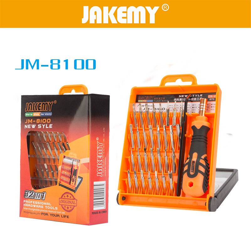 Jakemy 32 in 1 Professioal Hardware Tools - JM-8100