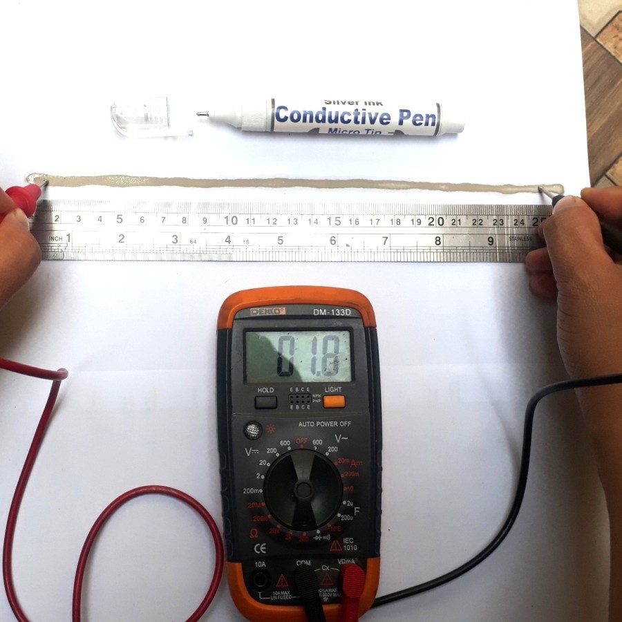 Silver Conductive Pen / Iron pen ,Penyambung Jalur PCB