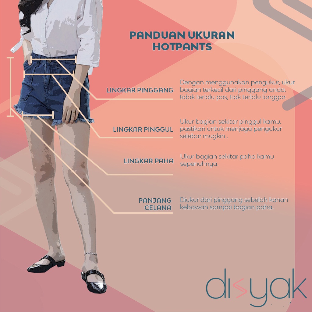 DISYAK - Hotpants Jeans Full Buttons Black 1015-2015