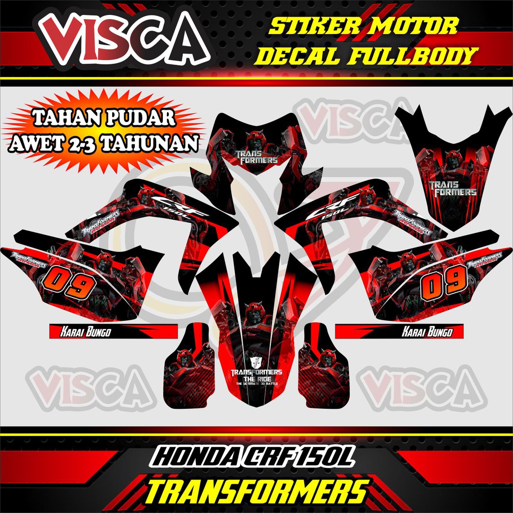 decal CRF 150 decal CRF 150  decal  CRF 150  full body HONDA CRF 150L TRANSFORMERS