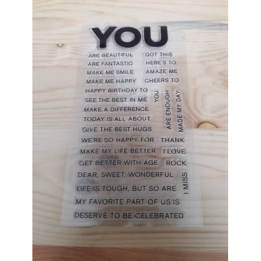 

Clear stamp - YOU