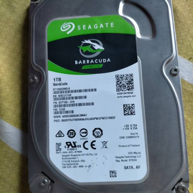 Seagate Firecuda 3.5 inch SSHD (hdd+ssd) 1TB  for PC Dekstop