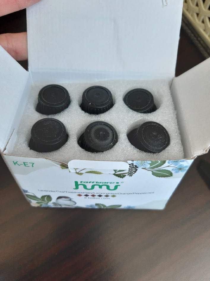 Taffware Essential Oil Diffuser Minyak Aromatherapy Humidifier 6pcs 10ml