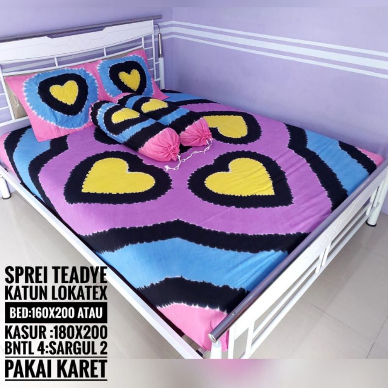 SPREI  JUMPUTAN LOVE 4 BANTAL 2 GULING