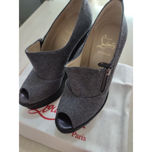 Sepatu Preloved Christian Louboutin Deroba Flannel/Rope Authentic